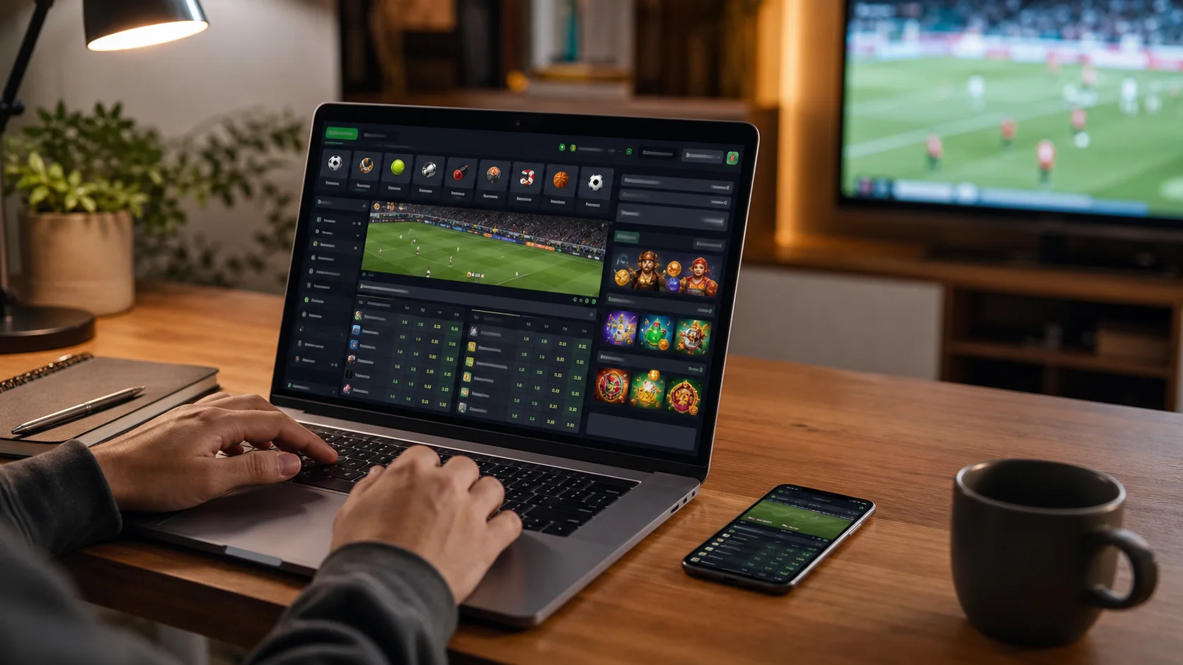 Plataforma keydrop em notebook e celular com apostas esportivas e cassino online